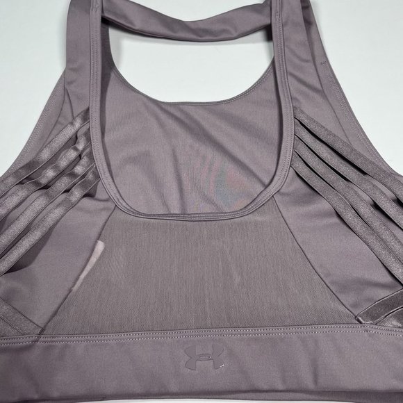 Under Armour Sports Bra Size Small Light Purple Strappy Sides Mesh‎ Back - Picture 4 of 10